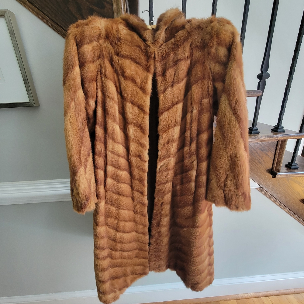 Elegant Brown Fur Coat